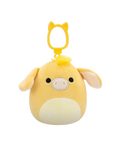 Squishmallows Clip-On Gavyn, Măgarul Galben, 9 cm