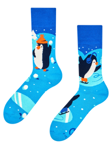 Șosete călduroase Pinguini patinând