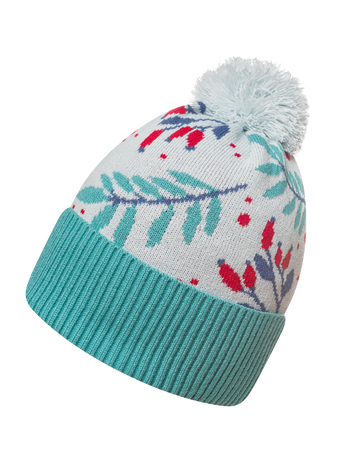 Căciulă Beanie Veselă Măceșe în Zăpadă