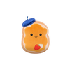 Squishmallows Ennui, French toast cu beretă, 30 cm