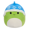 Squishmallows Danny Dinozaurul Verde cu Pălărie Albastră, 20 cm