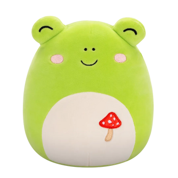 Squishmallows Wendy, Broscuța Verde cu Broderie cu Ciuperci, 20 cm
