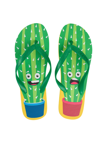 Șlapi Veseli Cactus Amuzant