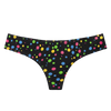 Chiloți Brazilian Damă Veseli Puncte Neon