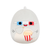 Squishmallows Gordon, Rechin gri cu popcorn, 35 cm