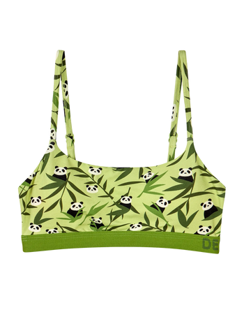 Sutien Damă Vesel din Modal Urși Panda & Bambus