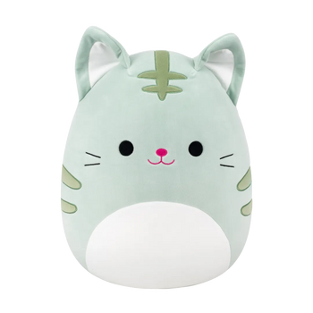 Squishmallows Chase, Pisică tigrată verde deschis, 35 cm