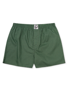 Boxeri Clasici Bărbați cu Imprimeu Verde Pastel