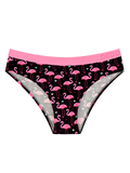 Chiloți Veseli din Modal Damă Inimi și Păsări flamingo