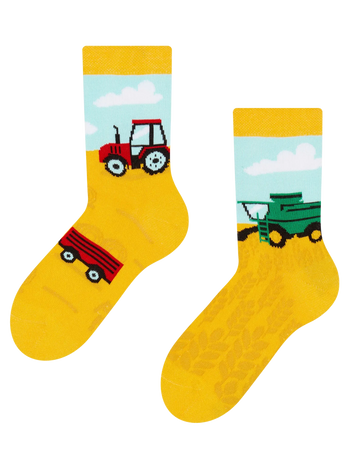 Șosete Vesele pentru Copii Tractor