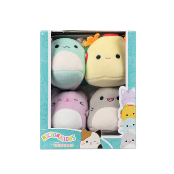 Squishmallows Micromallows set de 4 - Gordon, Tex, Tabitha, Irina