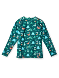 Tricou de Înot cu Protecție UV pentru Copii Skatepark Dino