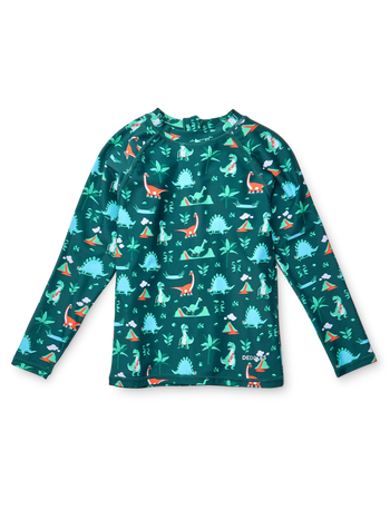 Tricou de Înot cu Protecție UV pentru Copii Skatepark Dino