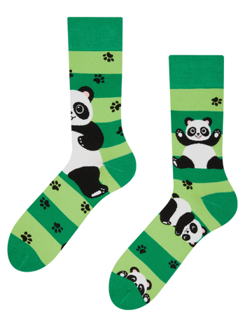 Șosete Vesele Urs Panda și Dungi