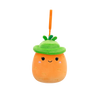 Squishmallows Clip-On Caroleena, Morcovul Portocaliu cu Pălărie, 9 cm